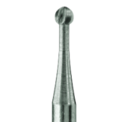 Alston-Prima Steel Round Burs #3; Diameter 1.2mm. Pack of 6