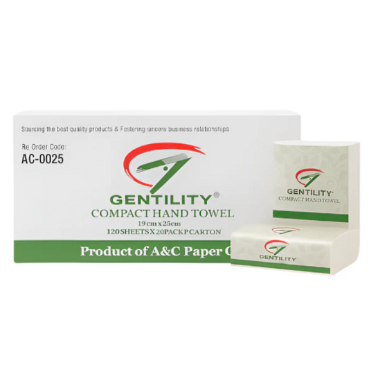 Gentility Compact Paper Towel - 120 x 20 packs