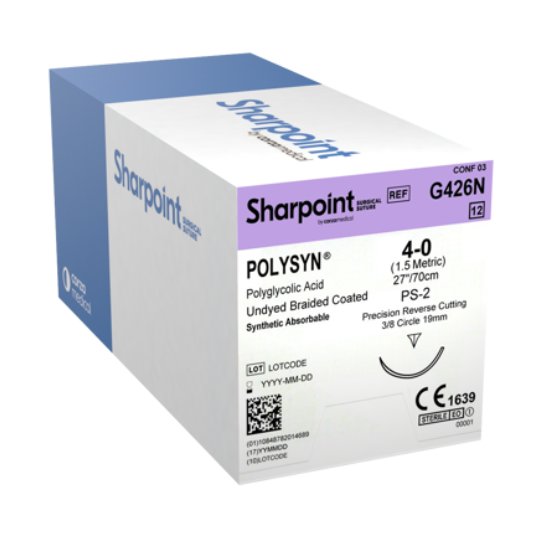 PolySyn™ Undyed Circle Precision Reverse Cutting 19 mm 3/8 Circle