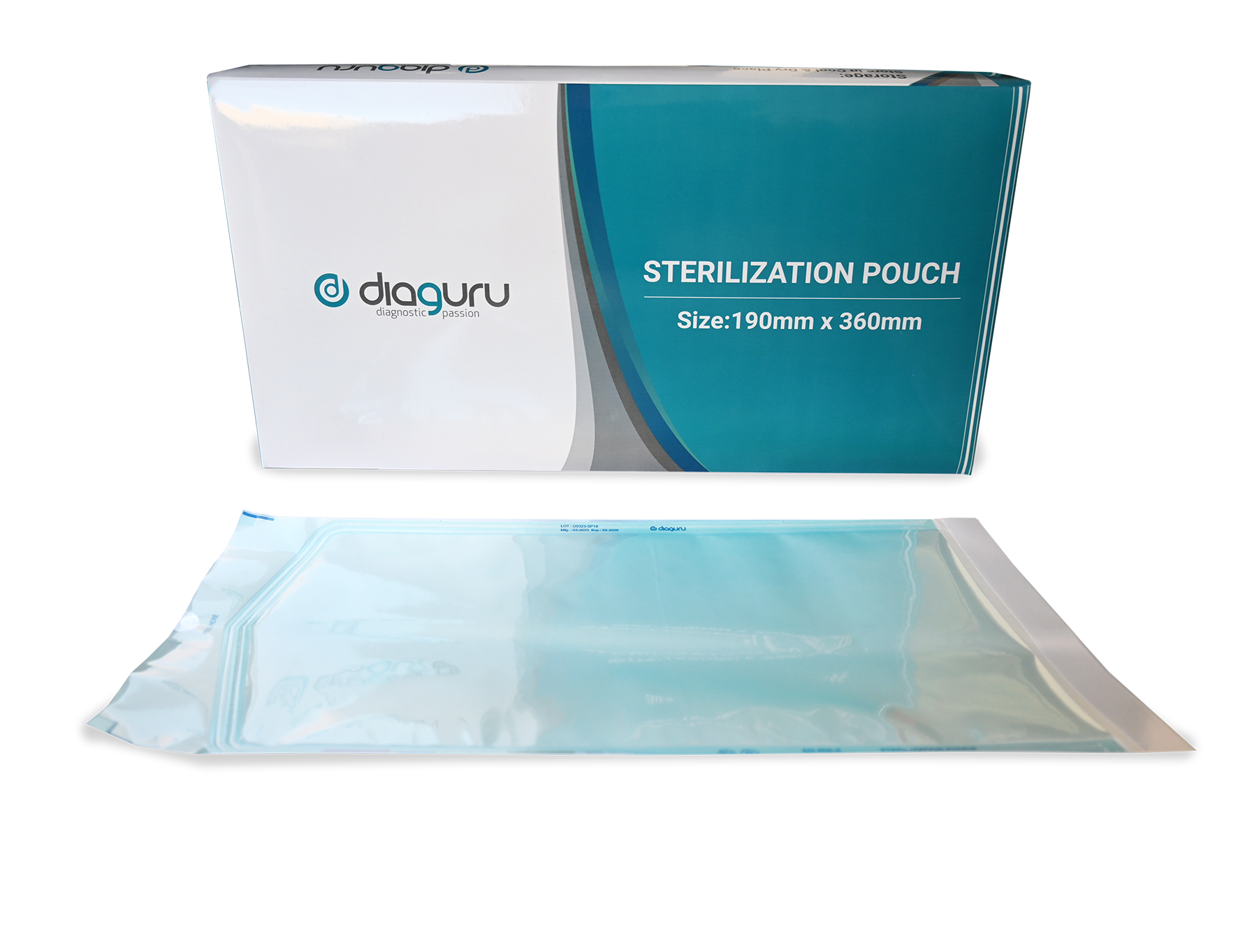 Self Sealing Sterilisation Pouch; 190mm x 360 mm; 200/Pack
