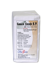 Plain Gauze Swabs - 100 pack - Choose from various sizes