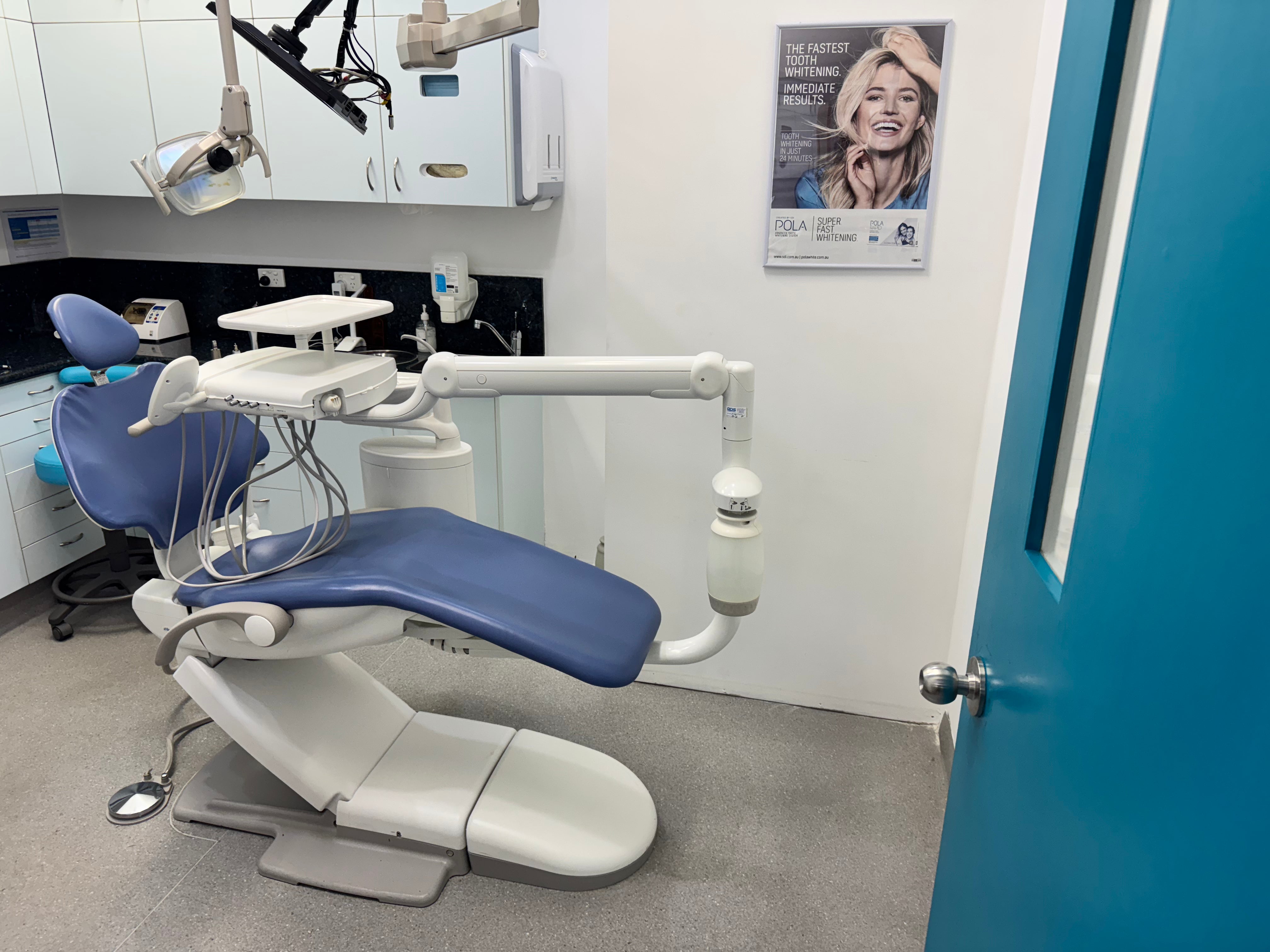 A-dec 511A Refurbished Standard Chair Package - with LED Overhead Light and new sewn upholstery