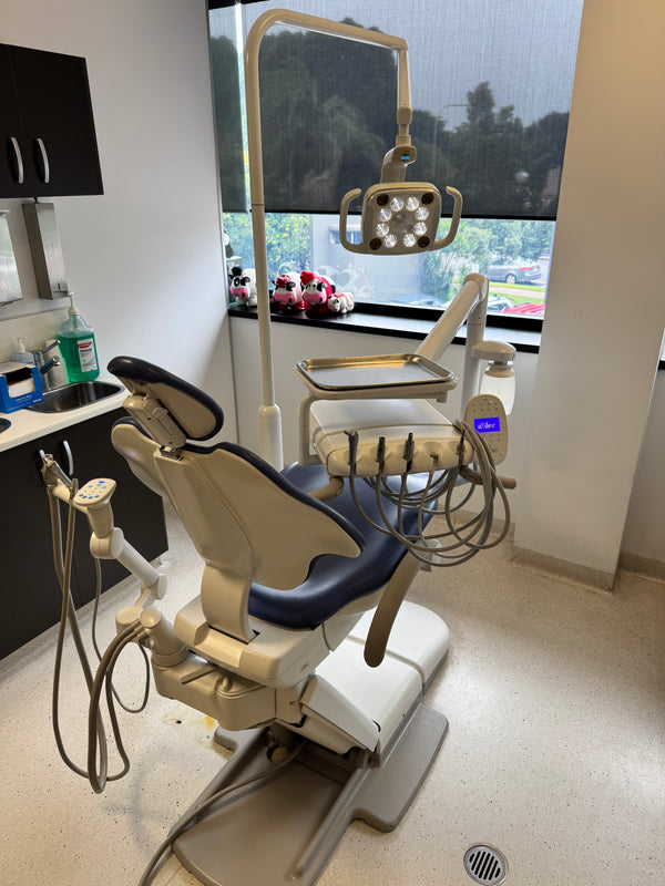 A-dec 511A Refurbished Electric Chair Package - with LED Light, new Upholstery & new Electric Motor